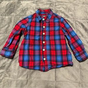 OshKosh - Button Up - Red & Blue - Sz: 2T